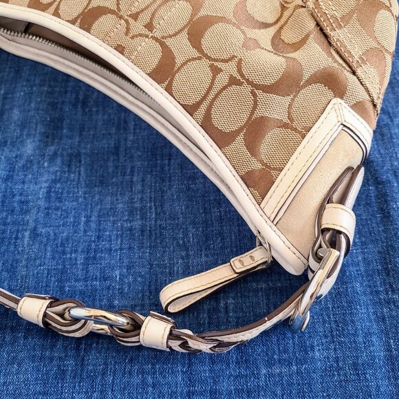 (Sold )  Mini Vintage Coach Hobo Shoulder Bag - Picture 2 of 9